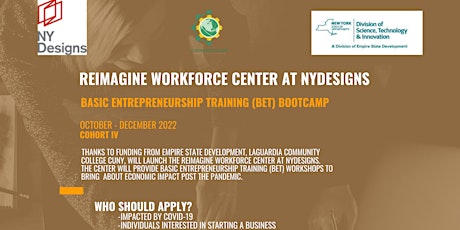 Reimagine Workforce Center - Basic Entrepreneurship Training Bootcamp IV primary image