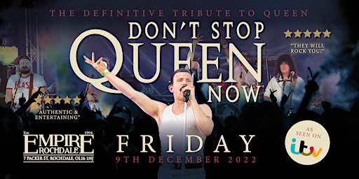 Queen Live Tribute  The UK's biggest stage production  Don't Stop Queen Now