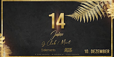 Image principale de 14 JAHRE G CLUB / MINT