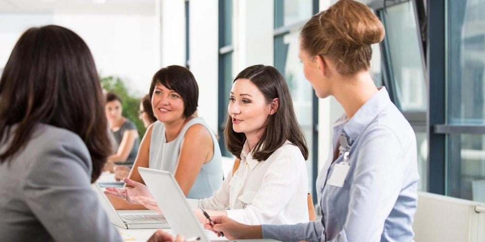 women networking