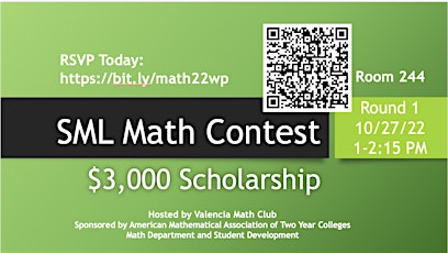 SML Math Contest - $3000 Scholarship (Winter Park Campus): Round 1
