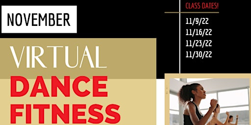 (November) Virtual Dance Fitness Classes primary image