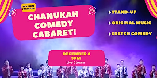 Chanukah Comedy Cabaret (live-stream)