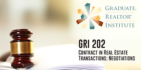 Primaire afbeelding van GRI 202 - Contracts in Real Estate Transactions; Negotiations