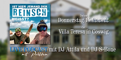 Live Podcast mit DJ Attila und DJ S-Bone in der Villa Teresa