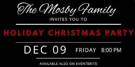 Mosby Family Christmas Party