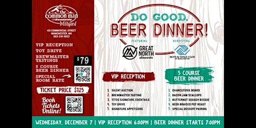 DO GOOD BEER DINNER TO BENEFIT THE BOYS & GIRLS CLUB
