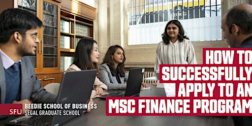 How to successfully apply to an MSc Finance Webinar