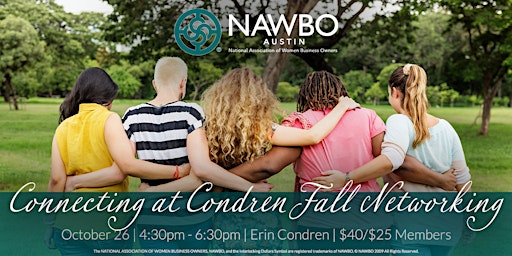 NAWBO Austin - Connecting at Condren Fall Networking Event primary image