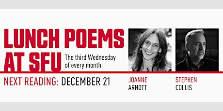 Lunch Poems presents Joanne Arnott & Stephen Collis (Online)