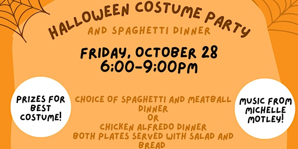 Halloween Costume Party and Spaghetti Dinner