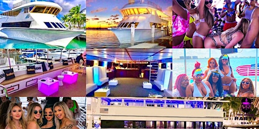 Image principale de # 1 MIAMI YACHT PARTY + Free Drinks + Hip-Hop Party Boat