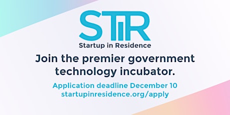 Solving Civic Challenges with Startup in Residence primary image