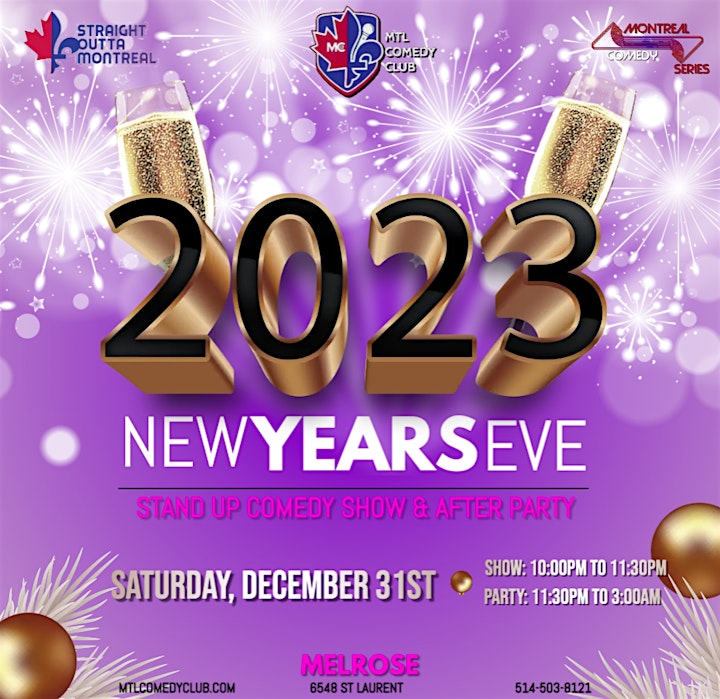 New Year's Eve Comedy Show + AFTER PARTY image