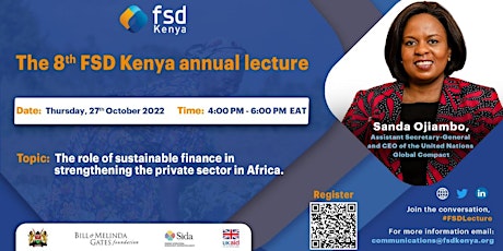 The 8th FSD Kenya annual lecture primary image