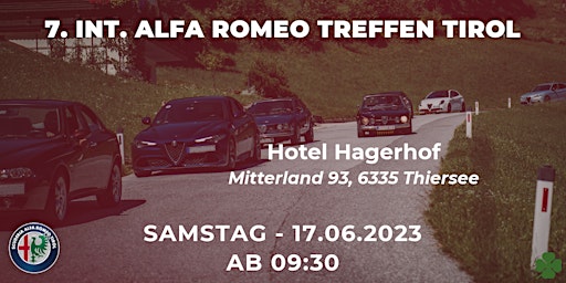 Hauptbild für HAUPTTREFFEN => 7. Int. Alfa Romeo Treffen TIROL