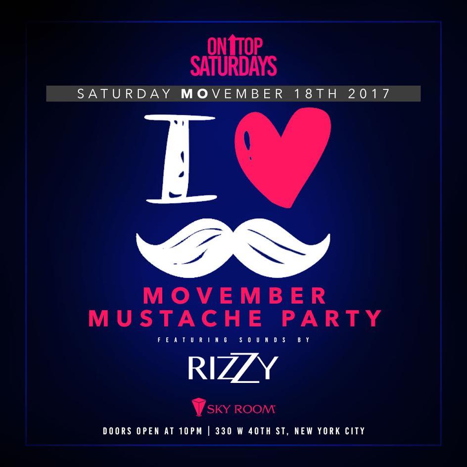 Movember Mustache Party at Sky Room