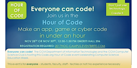 Hour of Code 2017 - Campus primary image