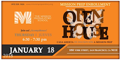 Mission Prep Enrollment - OPEN HOUSE #4 primary image