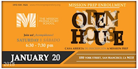 Mission Prep Enrollment - OPEN HOUSE #5 primary image