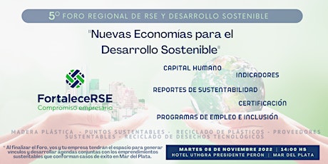 Imagen principal de 5° Foro Regional de RSE y Sustentabilidad