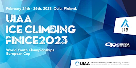 FINICE2023 Ice climbing youth World Championships and adults European Cup