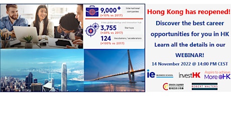 Primaire afbeelding van Hong Kong has reopened! Discover career opportunities for you in HK