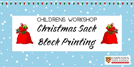 Childrens Workshop Christmas Sack Block Printing  primärbild