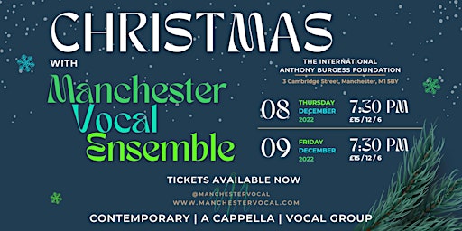 Christmas with Manchester Vocal Ensemble (FRI 9th DEC)