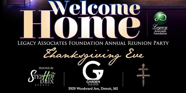 "Welcome Home 2022" Annual Thanksgiving Eve Party