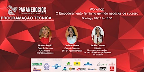 Imagem principal do evento Workshop: O Empoderamento Feminino gerindo negócios de sucesso