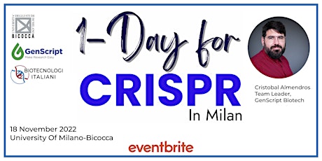 Immagine principale di 1-Day for CRISPR in Milan 