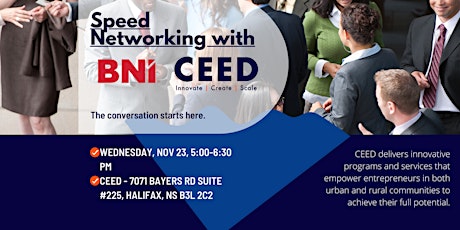 SPEED NETWORKING WITH BNI & CEED
