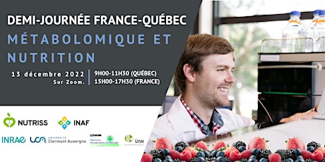 Demi-journée France-Québec - Métabolomique et nutrition