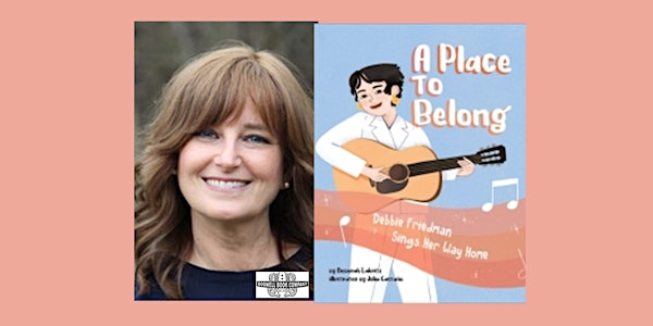 Deborah Lakritz, author of A PLACE TO BELONG - an in-person Boswell event