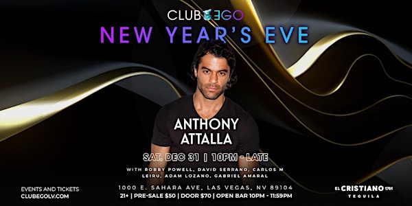 Anthony Attalla - NEW YEAR'S EVE Saturday Night After Hours Party