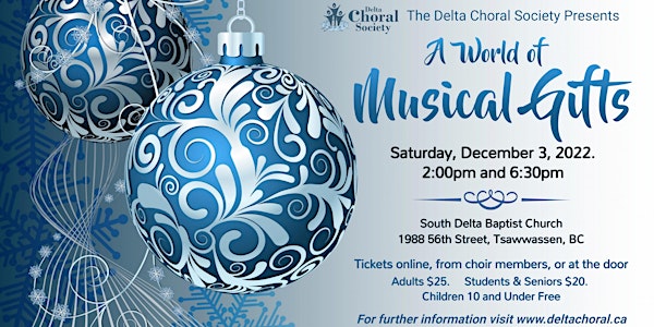 Delta Choral Society presents A World of Musical Gifts