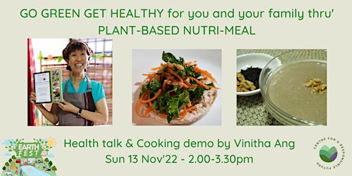 GO GREEN GET HEALTHY with Vinitha Ang primary image