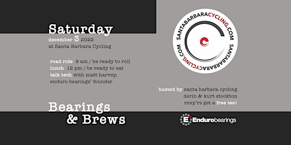 Enduro Bearings & Brews Speakeasy at Santa Barbara Cycling