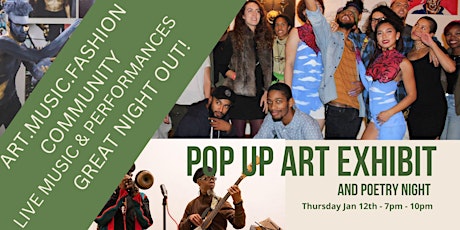 Philly Pop Up Art Exhibit and Poetry Night