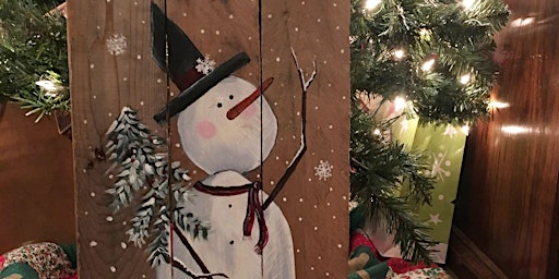 Paint a Snowman on Wood or Canvas