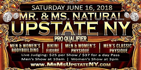 2018 Mr. & Ms. Natural Upstate NY Bodybuilding Championships primary image