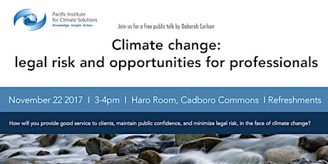 Climate change: legal risk and opportunities for professionals
