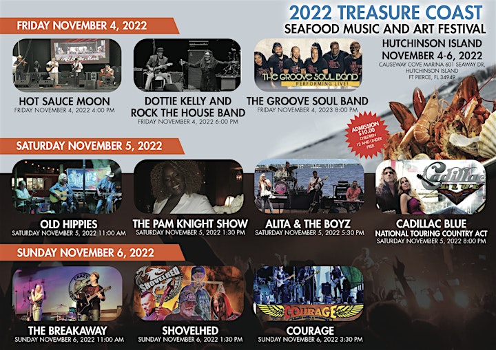 Band Courage Plays The 4th Annual Treasure Coast Seafood And Music Festival image