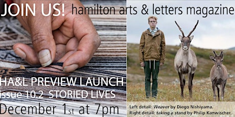 Hamilton Arts & Letters PREVIEW LAUNCH • HA&L issue 10.2 • STORIED LIVES  primary image