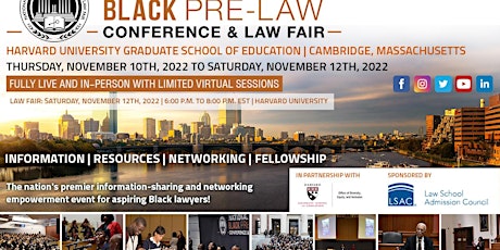 The 18th Annual National Black Pre-Law Conference Sponsored by LSAC primary image
