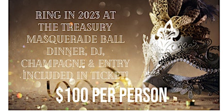 NYE Masquerade Ball 2023 at The Treasury!