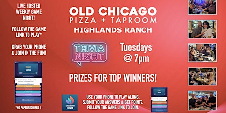 Old Chicago - Highlands Ranch CO | Trivia Game Night