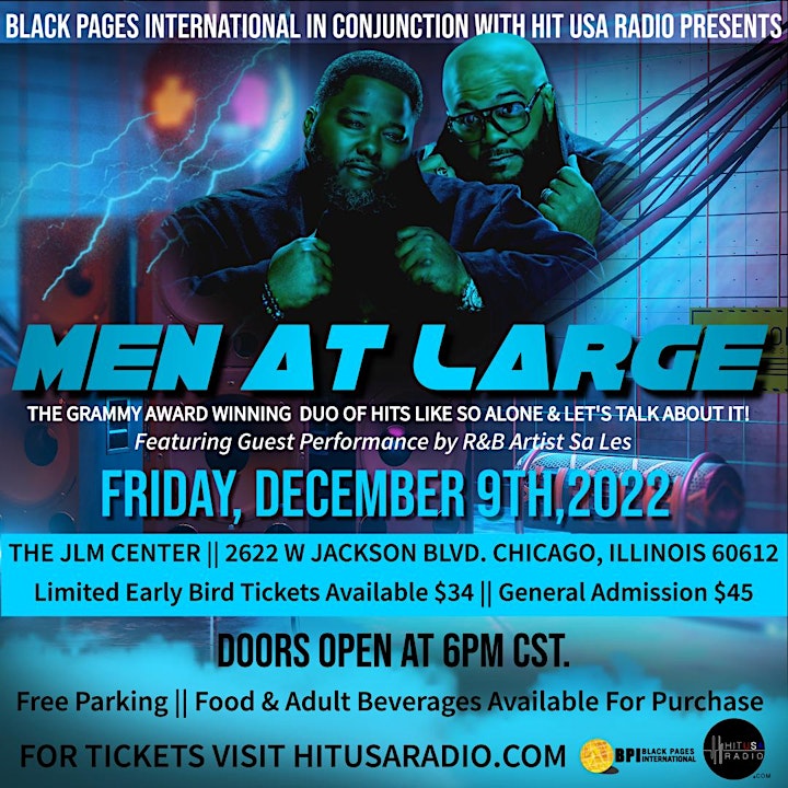 Black Pages Intl. in Conjunction with Hit USA Radio Presents Men At Large image