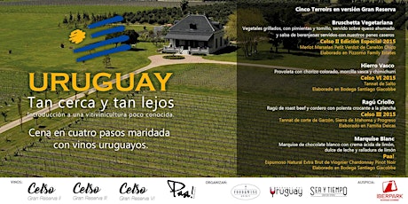 Imagen principal de Vinos de Uruguay - Tan cerca y tan lejos. Cena Maridaje